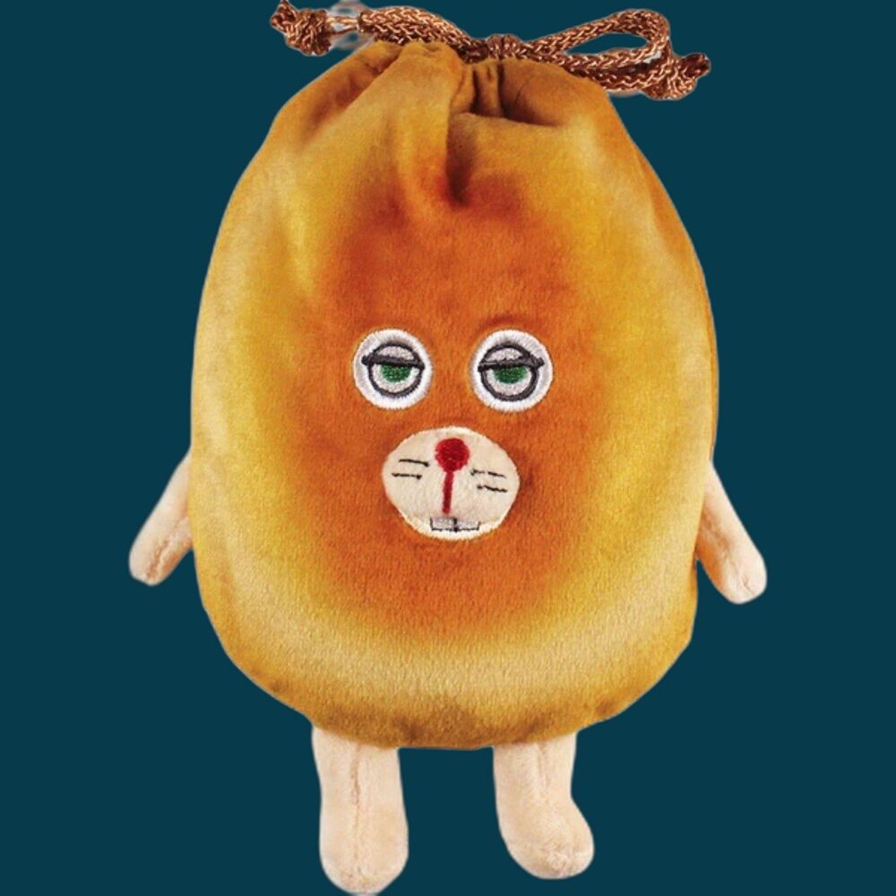 Pandorobou Bread thief (El ladron de pan) drawstring pouch.